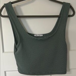 Zara Monochrome Striped Tank Top
